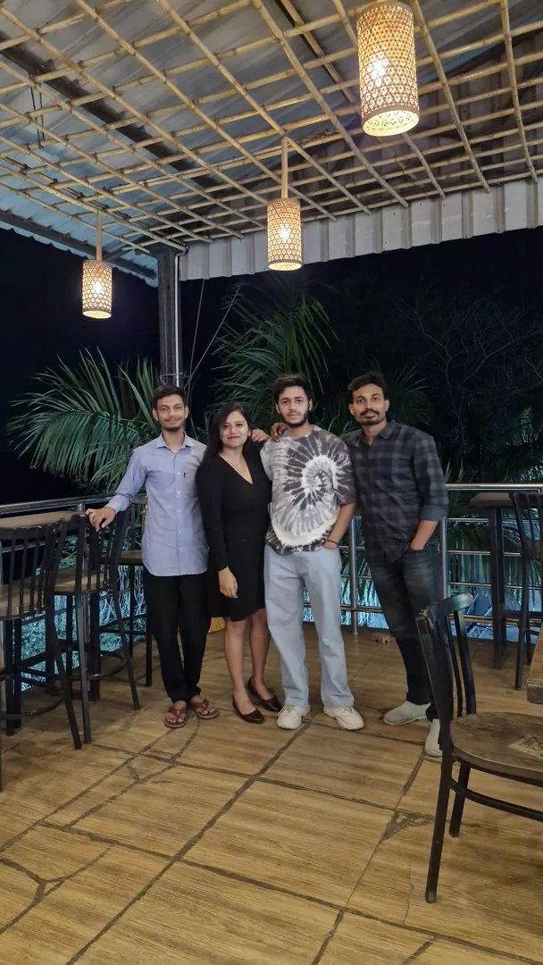 Boys gang with Payel at the Green Café