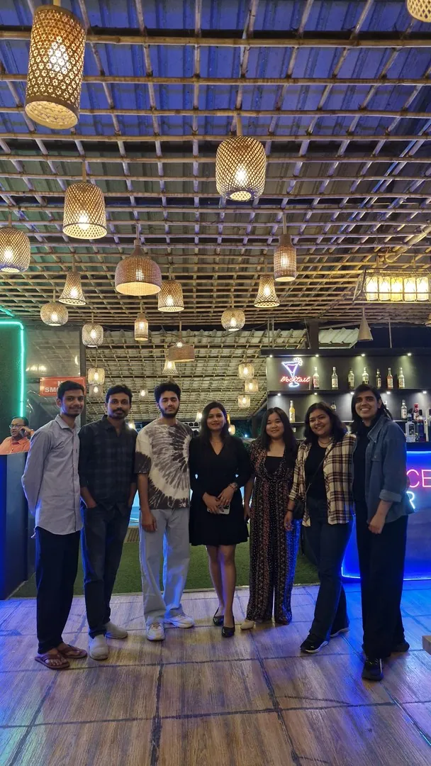 Whole Group with Bday Girl at the Green Café